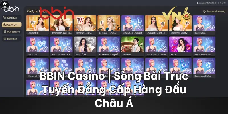 BBIN Casino Sòng Bài Trực Tuyến Đẳng Cấp Hàng Đầu Châu Á